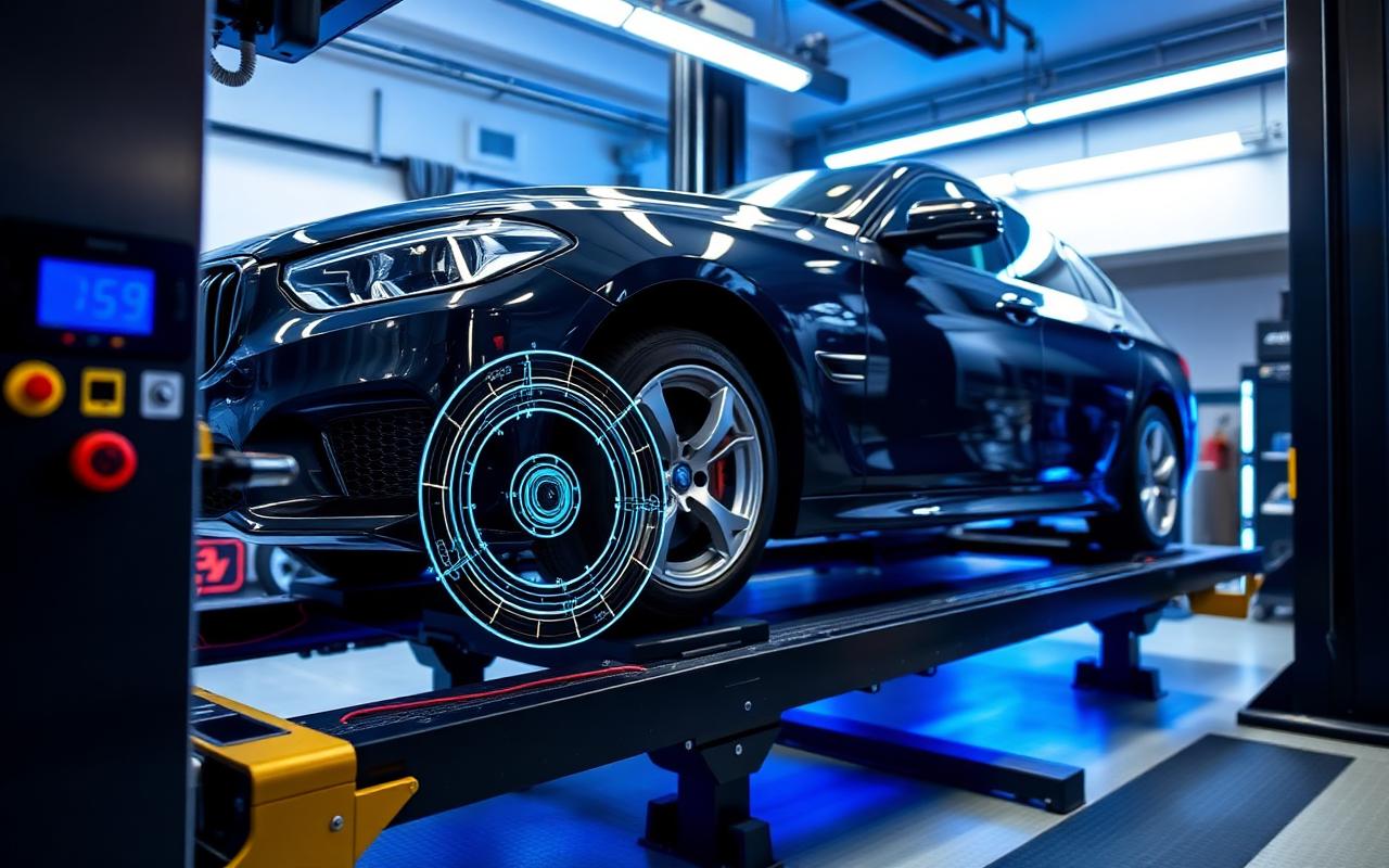 Geometria kół 3D Hunter – nowoczesne urządzenie do ustawiania zbieżności i kątów w MROAUTO Gorzyce